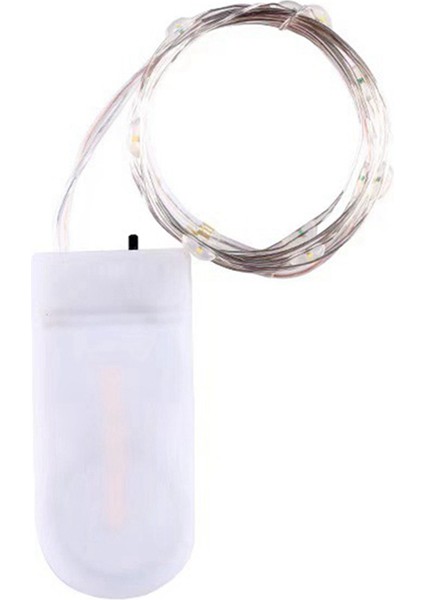 2x LED Düğme Işık Dize Pil Kutusu Esnek Gümüş Telli Su Geçirmez Mini Ateşböceği Işıkları (Yurt Dışından) fiyatları