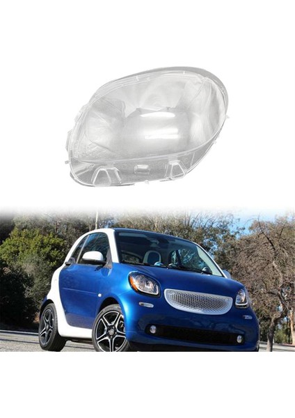 Smart Fortwo 2016-2019 Için Far Kabuğu Abajur Şeffaf Lens Kapağı Sol (Yurt Dışından) modelleri
