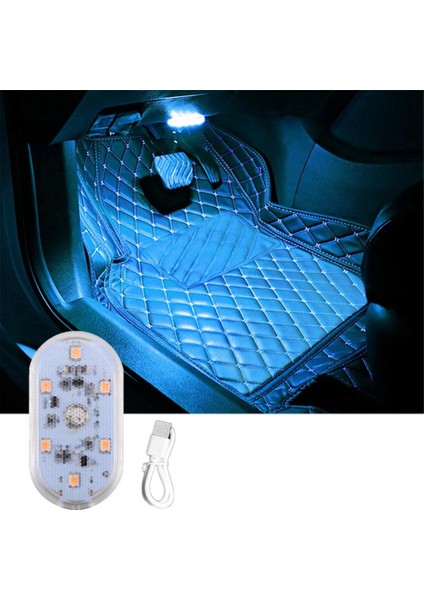 6led Araba Dokunmatik Işıklar Şarj Edilebilir Iç Tavan Işık Çatı Tavan Okuma Lambaları Gövde Manyetik Mini Lamba, D (Yurt Dışından)