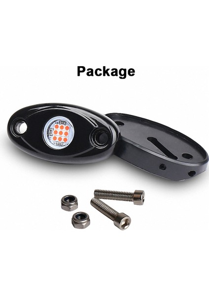 12 Pod LED Kaya Işıkları Kiti Su Geçirmez Underglow Neon Trail Rig Kamyon Atv Offroad Tekne-Kırmızı (Yurt Dışından) indirimleri