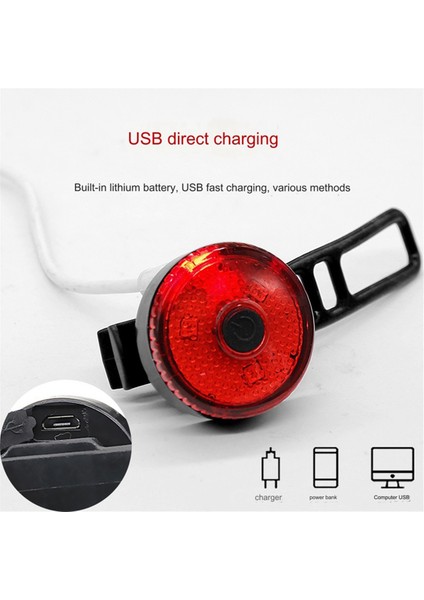 Bisiklet Arka Lambaları Akıllı Sensör Fren Lambaları USB Şarj Bisiklet Işık Bisiklet Lambası Aydınlatma LED Ön A (Yurt Dışından)