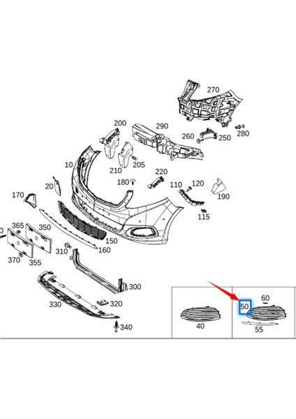 Araba Sis Farı Çerçeve Tabanı Deliksiz 4488840000, 4488840100 - / W448 2016- (Yurt Dışından) indirimleri