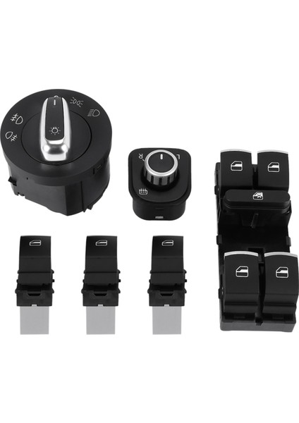 Araba Far Anahtarı ve Cam Kaldırma Golf Mk5 5 B6 Koltuk 5ND941431A 5ND959857 5ND959565B (Yurt Dışından)