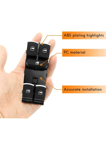 Araba Far Anahtarı ve Cam Kaldırma Golf Mk5 5 B6 Koltuk 5ND941431A 5ND959857 5ND959565B (Yurt Dışından) indirimleri