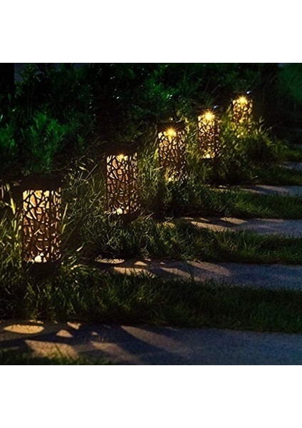 4 Adet LED Güneş Enerjili Bahçe Işıkları Açık Çim Işık Yol Lambası Veranda Yard ve Sıcak Beyaz Için (Yurt Dışından) modelleri
