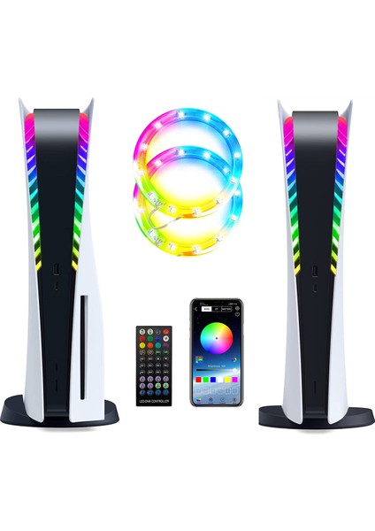 Konsol Için Rgb Pikap Işık Çubuğu Symfony LED Aydınlatmalı Çoklu Efektler Slim Disc Digital Edition (Yurt Dışından)