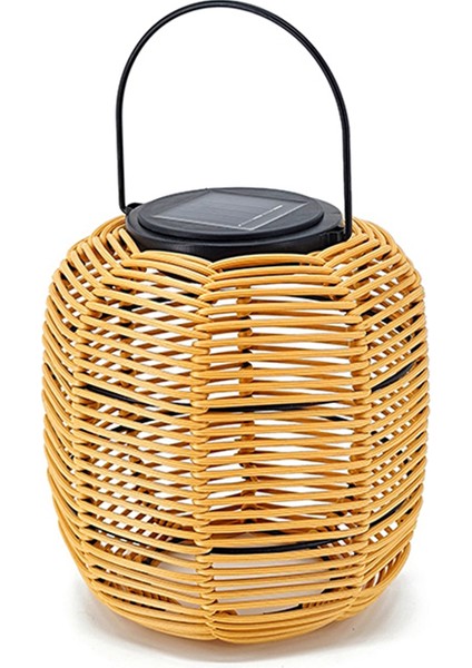 Güneş Rattan Asılı Fener, Bahçe Yard Için Saplı Dış Mekan Dekoratif Işıklar ile Güneş Fener (Yurt Dışından)