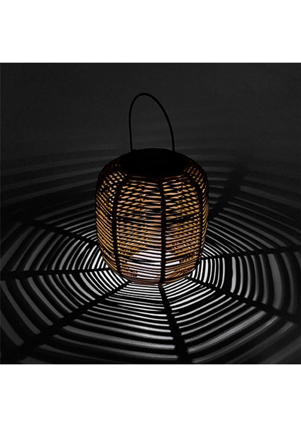 Güneş Rattan Asılı Fener, Bahçe Yard Için Saplı Dış Mekan Dekoratif Işıklar ile Güneş Fener (Yurt Dışından)