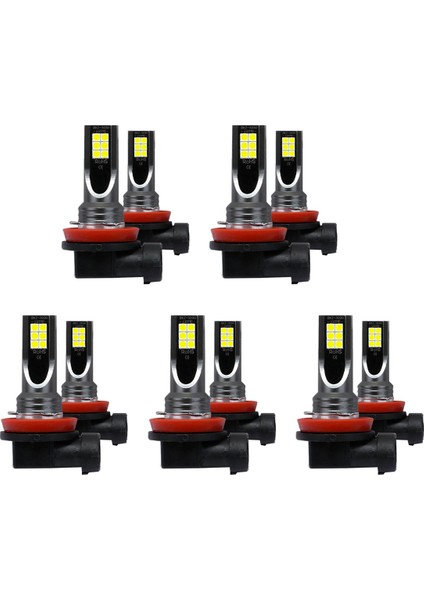 10 Adet Araba H11 H8 H9 Cob 60 W 6000 K LED Far Sis Ampuller Halojen Kitini Değiştirin Şeffaf Beyaz (Yurt Dışından) fiyatları