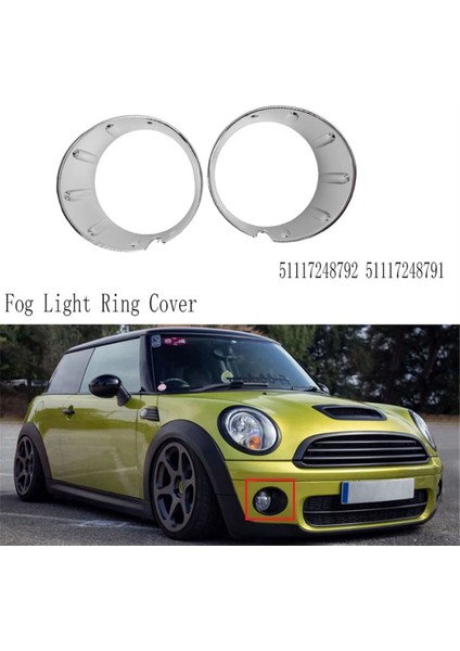 51117248792 Mını R56 2009-2013 Çerçeve Için Sağ Ön Tampon Sis Işık Halkası Kapağı (Yurt Dışından) indirimleri