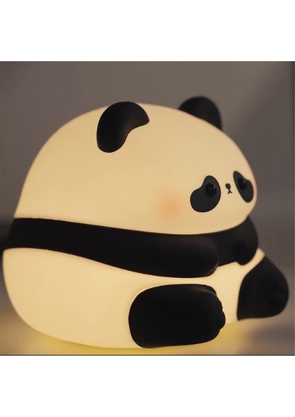 Sevimli Panda Gece Lambası, LED Squishy Yenilik Hayvan Lambası, Ev Dekor Için 3 Seviye Kısılabilir Gece Lambası (Yurt Dışından)