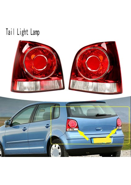 Araba Sağ Arka Kuyruk Işık Lambası Konut Uyarı Tampon Için 9n 9n3 Hatchback 2006-2010 6Q6945096AB (Yurt Dışından) fiyatları