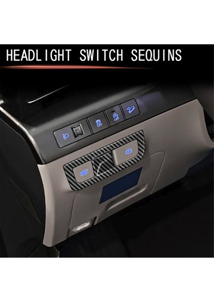 Araba Far Anahtarı Çerçevesi Trim Kapağı 2024+ Iç Aksesuarlar Için Karbon Fiber Desen (Yurt Dışından) indirimleri