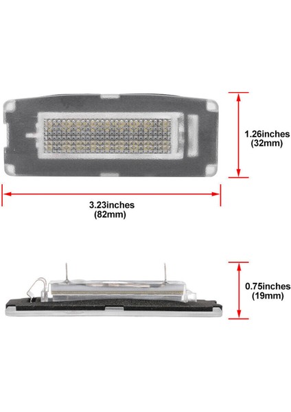 Iıı M157 2014-2020 673001401 Için 2x LED Plaka Işık Etiket Lambası (Yurt Dışından)