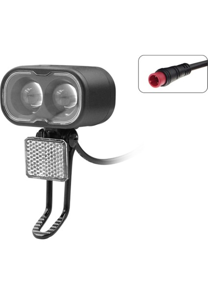 Bisiklet Lityum Pil Far 12-48 V 2 Pins Su Geçirmez Fiş Ön Lamba Dağ Yol Bisikleti Bisiklet Aksesuarları (Yurt Dışından)