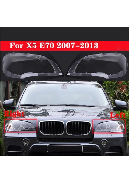 Sol Ön Far Kapağı Başkanı Işık Lambası Abajur X5 E70 2007-2013 Lens 63117288995 (Yurt Dışından) fiyatları