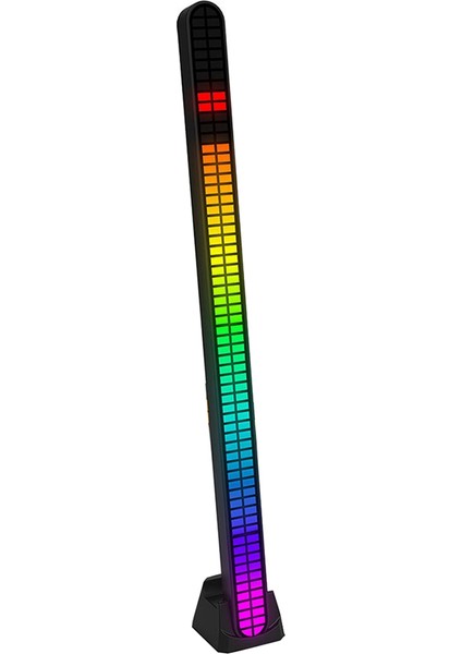 Yeni Çift Sıralı 64-Bit Pikap Işık Araba Rgb Ritim Ses Kontrollü Ses Atmosferi (Yurt Dışından)