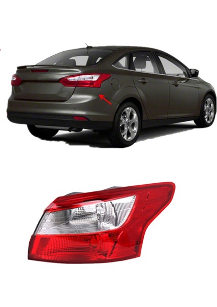 Araba Yan Kuyruk Lambası Kapağı FO2819151 Focus Sedan 2012-2014 Için Arka Işık Fren Muhafazası Sağ (Yurt Dışından) indirimleri