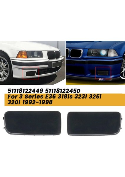 1 Çift Sis Lambası Deliği Kapağı Trim 51118122449 51118122450 3 Serisi Için E36 318IS 323I 325I 320I 1992-1998 Lamba Kapağı (Yurt Dışından) fiyatları