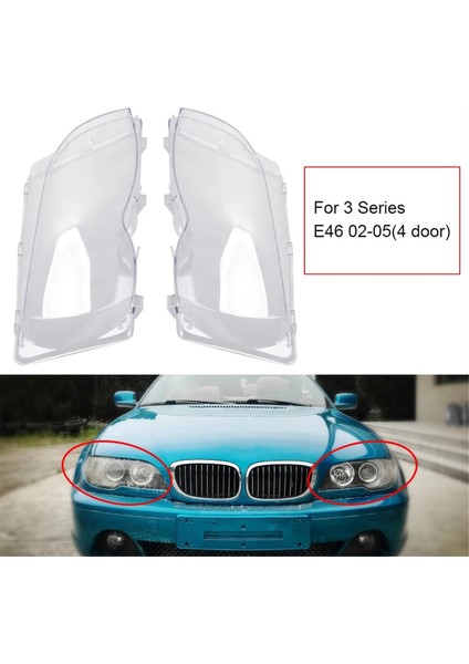 Araba Ön Far Lens Kapağı Başkanı Işık Abajur 3 Serisi E46 4 Kapı 2002-2005 Konut (Yurt Dışından) fiyatları