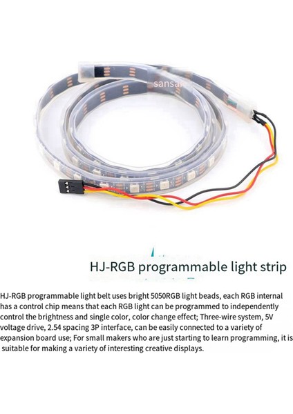 Programlanabilir Rgb Tam Renkli LED Işık Şeridi R3 Geliştirme Kurulu Için Uygun 5V Akan Su Lambası Modülü, B (Yurt Dışından)