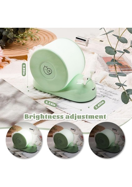 Salyangoz Gece Lambası, Yatak Odası Mutfak Için Rahat Şekil Sevimli Manyetik Masa Lambası, Oda Dekor Hediyeler Gençler-Yeşil (Yurt Dışından) indirimleri