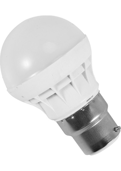 B22 Enerji Tasarruflu LED Ampul Işık Lambası 220V 3W Soğuk Beyaz Yeni Taklit Seramik) (Yurt Dışından)