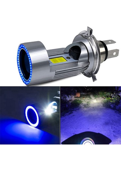 3x H4 LED Far Ampul Motosiklet Hi/lo Işın ile Melek Gözü Gündüz Farı 25 W 3000LM Süper Parlak 6000 K (Yurt Dışından) fiyatları