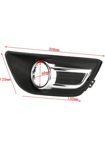 C4 2008-2011 Için 2 Çift Krom Ön Tampon Sis Lambası Aydınlatma Koruması Çerçeve (Yurt Dışından) fırsatları