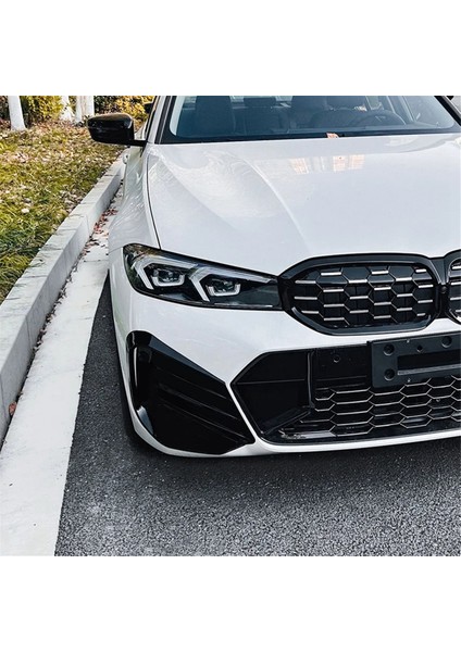 Siyah 3 Serisi Için G20 G21 2023+ Ön Sis Lambası Izgarası Dekoratif Kapak Çıkartmalar Yan Kanallar Ayırıcılar (Yurt Dışından) indirimleri