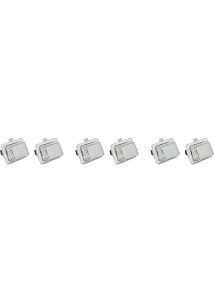 6 Adet Araba Plaka Işığı W204/W212/W216/W221/W207 18 LED Beyaz Arka Etiket Işıkları (Yurt Dışından)