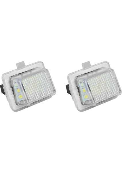 6 Adet Araba Plaka Işığı W204/W212/W216/W221/W207 18 LED Beyaz Arka Etiket Işıkları (Yurt Dışından)