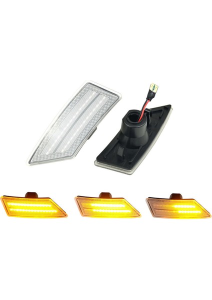 Araba Sıralı Flaşör Dinamik LED Yan Sinyal Lambası Ön Tampon Dönüş Sinyali Lambası Ranger 2019-2020 Için (Yurt Dışından) modelleri