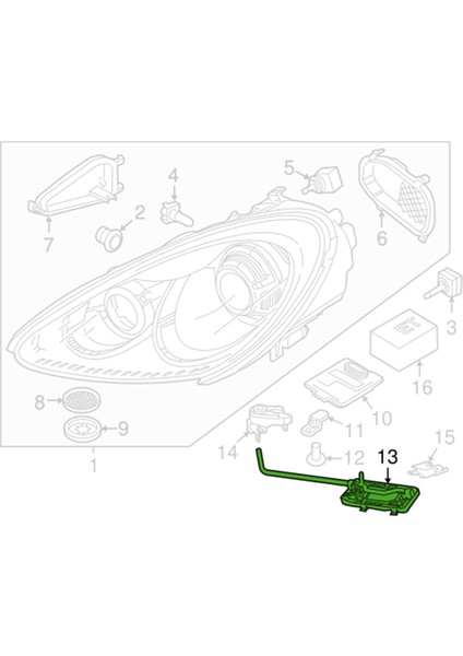 Sol Ön Far Montaj Konut Taban Braketi 95863151900 2011-2018 Için Kafa Işık Lambası Desteği (Yurt Dışından) fiyatları