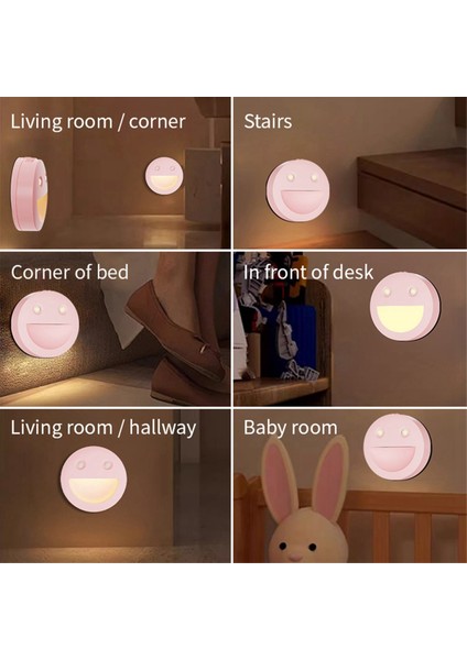 4 Adet Sensör LED Gece Lambası Lambası Akülü Ayarlanabilir Renk Sıcaklığı Kabine Merdiven Dolap Işığı, A (Yurt Dışından)
