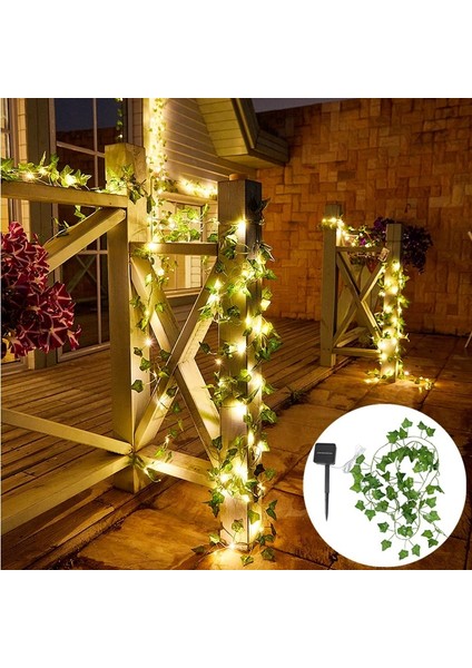 Güneş Işıkları Akçaağaç Yaprağı Peri Su Geçirmez Açık Garland Lambası Noel Bahçe Dekorasyon Için-2m 20LED (Yurt Dışından)