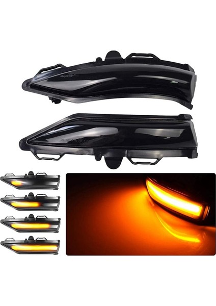 Araba Yan Dikiz Aynası Işık LED Dönüş Sinyali Lambası Fiesta Mk8 2019+ Dinamik Flaşör Göstergesi (Yurt Dışından)