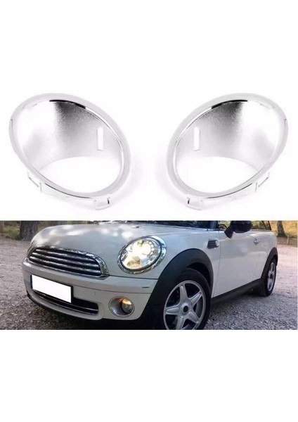 Otomatik Sağ Ön Tampon Sis Lambası Elektroliz Kapak Dekoratif Halka Mini R55 R56 R57 51112753662 (Yurt Dışından) indirimleri