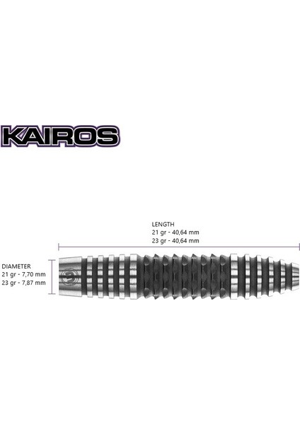 Kairos 1 %90 Tungsten Çelik Uçlu Dart Oku modelleri
