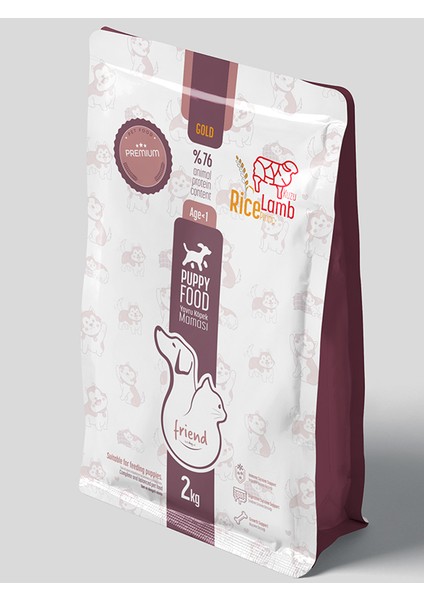 Friend Pet Premium Gold Yavru Köpek Maması Kuzulu 2 Kilo %100 Yeme Garantili