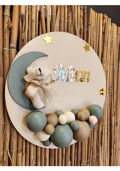 Bebek Kapı Süsü Bebek Odası Dekor Duvar Pano