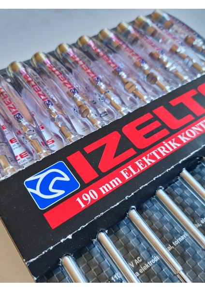 Kontrol Kalemi 190 mm Düz Uçlu 10 Adet