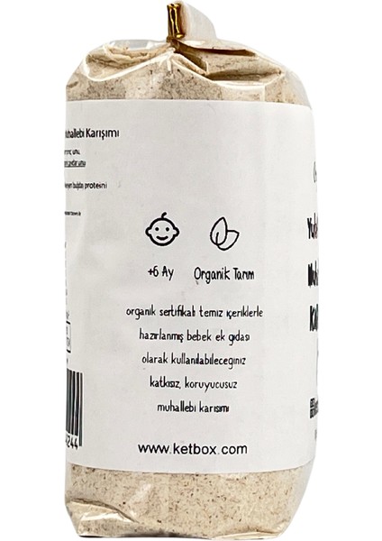 Organik Yulaflı Bebek Muhallebisi Karışımı 300 gr Ek Gıda +6 Ay