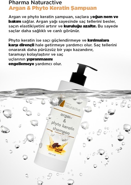 Argan Yağı & Phyto Keratin Şampuan, 400 ML