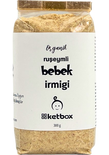 Organik Doğal Buğday Ruşeymli Bebek Irmiği 300 gr +8 Ay