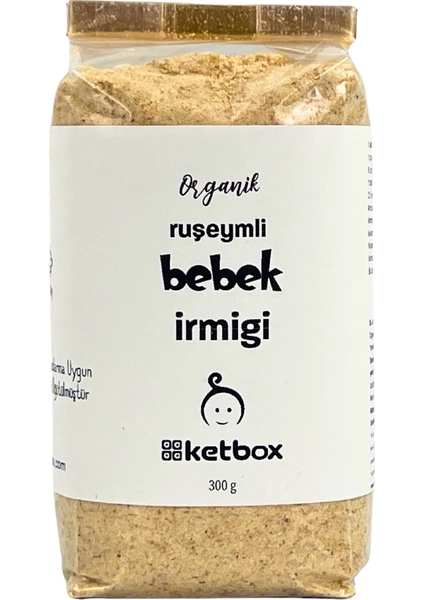 Organik Doğal Buğday Ruşeymli Bebek Irmiği 300 gr +8 Ay