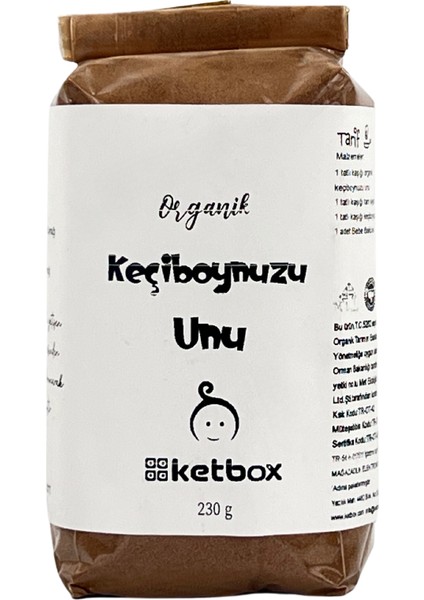 Katkısız Doğal Organik Keçiboynuzu Unu +8 Ay 230 gr