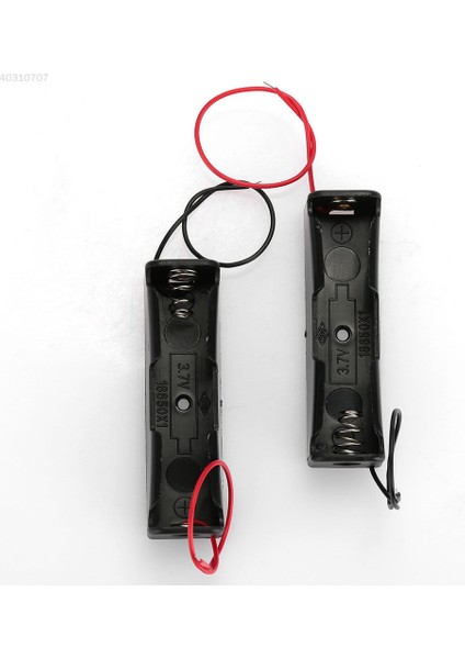 Tekli 1 Li 18650 Pil Yuvası Kablolu Tutucu 3.7V Pil Şarj Kutusu