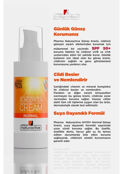 Pharmanaturactive Anında Koruma Etkili Güneş Kremi, 100 ML