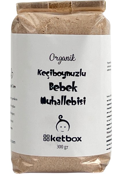 Organik Keçiboynuzlu Bebek Muhallebisi Karışımı 300 gr Ek Gıda +8 Ay